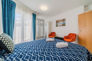Familieleilighet, flere soverom (Rooftop Terrace Apartment) | 1 soverom, strykejern/-brett, wi-fi (inkludert) og sengetøy