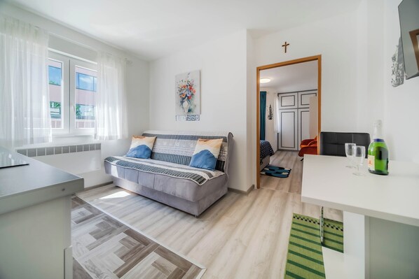 21-inch flat-screen TV with satellite channels - Rooftop Terrace Apartment (Zagreb)