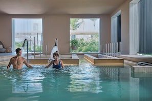 Sauna, steam room, body treatments, hydrotherapy, aromatherapy