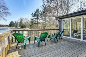 House (5 Bedrooms) | Interior - Boat Dock, Hot Tub & Deck: Lakefront Nekoosa Home! (Nekoosa)