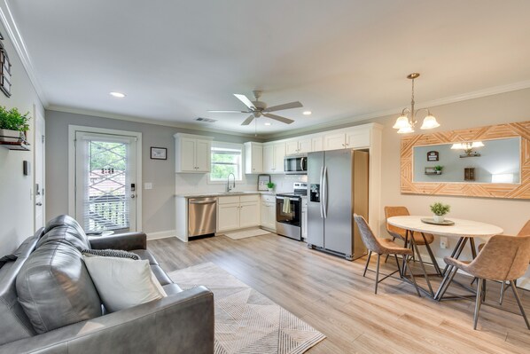 Front of property - 1 Block to Main St & River: Downtown Helen Condo (Helen)