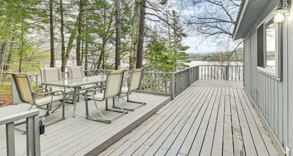 Lake-view Cabin w/ Furnished Deck in Hadley!