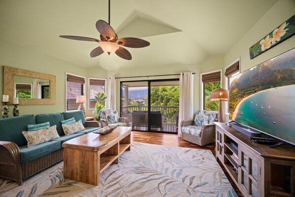 Smart TV, DVD player, books