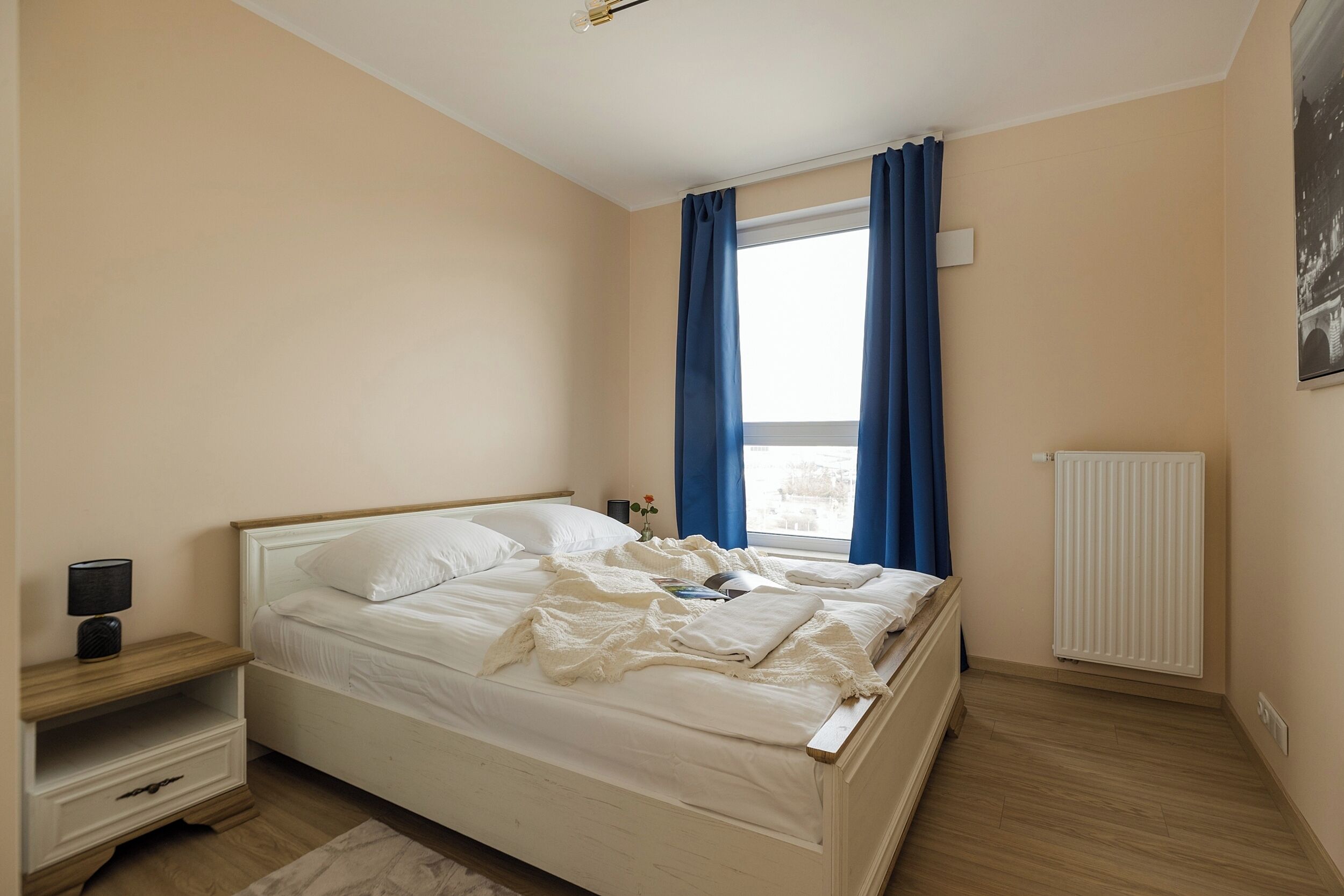 Blackout curtains, iron/ironing board, free WiFi