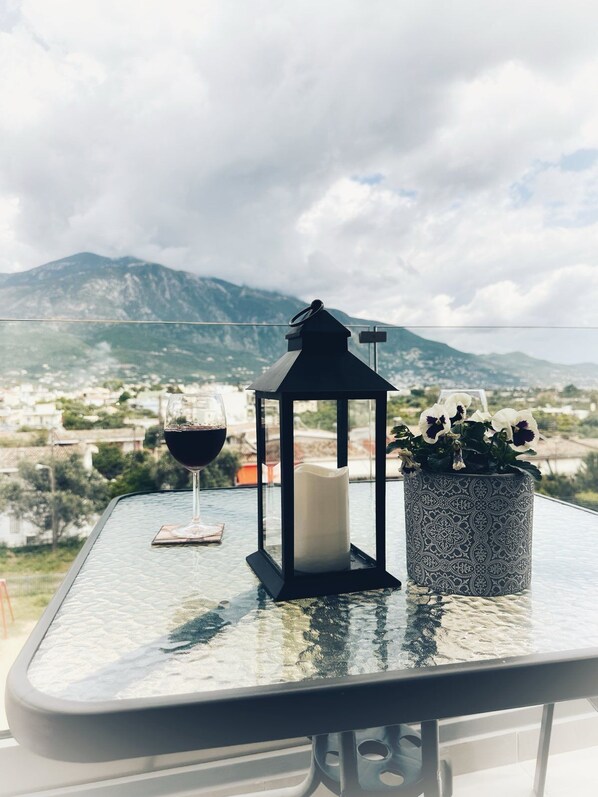 屋外ダイニングエリア