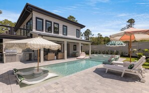 A heated pool