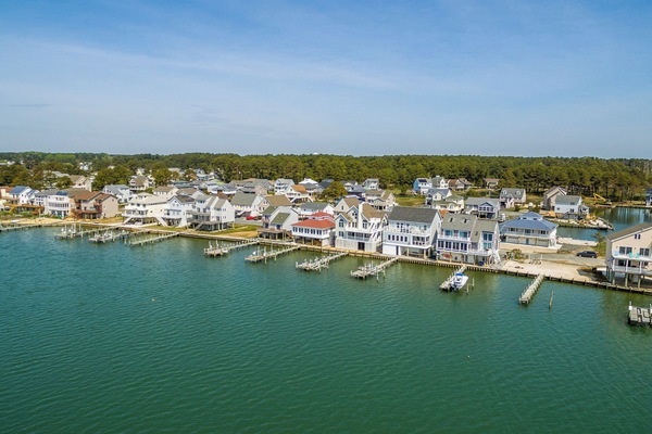 Captain's Cove sits on the pristine Chincoteague Bay.
