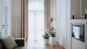 Télévision, cheminée