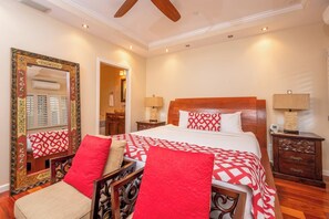 4 habitaciones, tabla de planchar con plancha y cuna de viaje 