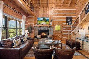 TV connectée, cheminée, jeux vidéo