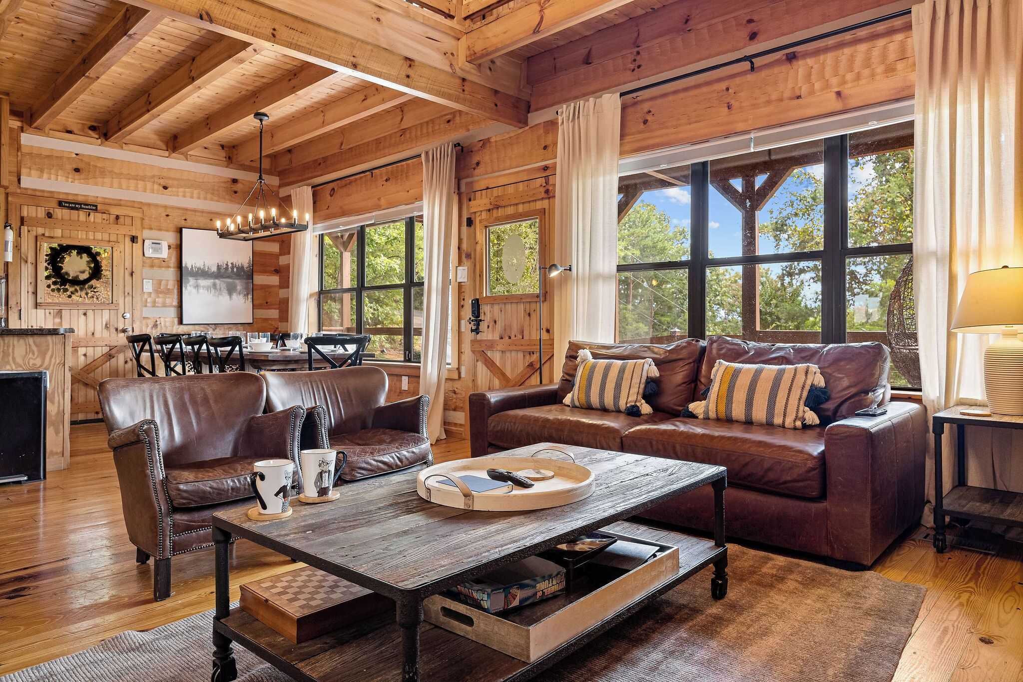 Smart TV, fireplace, video games