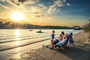 Ligstoelen, strandlakens