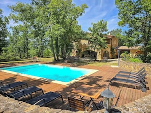 Maison, vue jardin | Piscine | Piscine extérieure