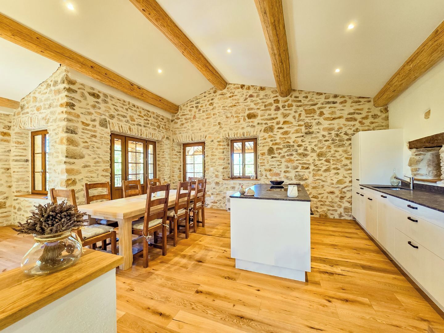 Ferienhaus, Gartenblick | Eigene Küche