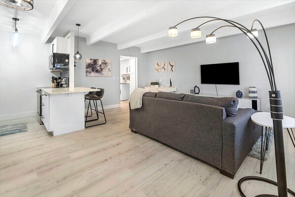 TV connectée, cheminée