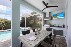 House, Multiple Beds (2023 custom built home with heated po) | Outdoor dining - 2023 Custom Built Home With Heated Pool and hot tub (Marco Island)