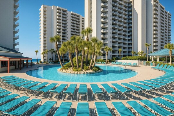 Apartment (3 Bedrooms) | Front of property - 3BR Gulf-front Luxury w/ Pool Bar & Spa Baths (Panama City Beach)