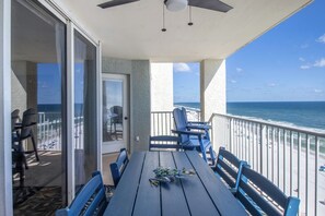 Apartment (3 Bedrooms) | Floor plan - 3BR Gulf-front Luxury w/ Pool Bar & Spa Baths (Panama City Beach)