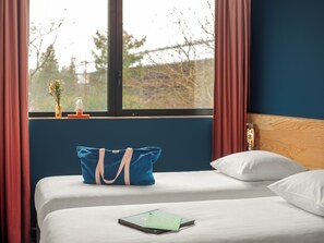 Kamar Twin | Kedap suara, Wi-Fi gratis, dan seprai linen