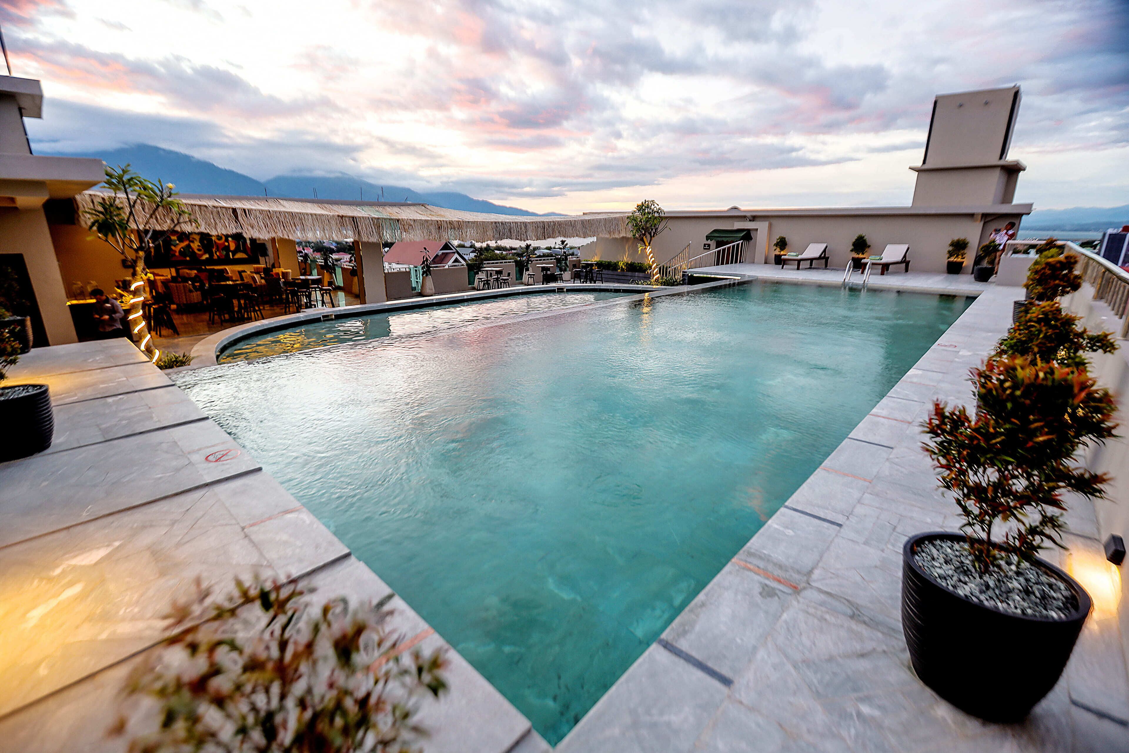 Rooftop pool
