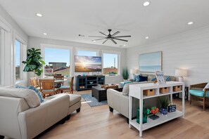 Smart TV, video games, foosball