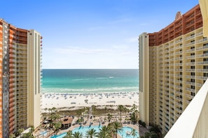 Indoor pool, a heated pool - Beachfront Views + Resort Pool + Beach Chairs (Panama City Beach)