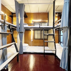 Dormitório compartilhado clássico, para não fumantes, vista para a cidade | Roupas de cama antialérgicas, cofres nos quartos, cortinas blackout