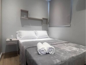 1 bedroom, iron/ironing board, bed sheets