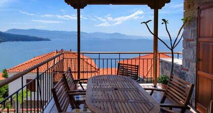 Ideally located in the village center, near the sea with breathtaking views