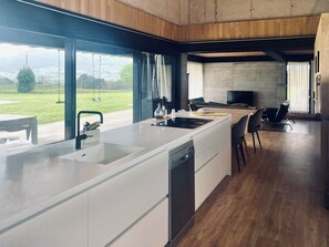 Fridge, microwave, oven, stovetop - Spectacular architect's house with wonderful views of the meadows of Cantabria. (Rubayo)