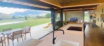 Spectacular architect's house with wonderful views of the meadows of Cantabria.