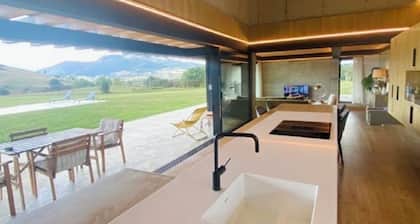 Spectacular architect's house with wonderful views of the meadows of Cantabria.