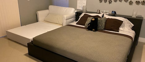 1 Schlafzimmer, Bügeleisen/Bügelbrett, kostenloses WLAN, Bettwäsche