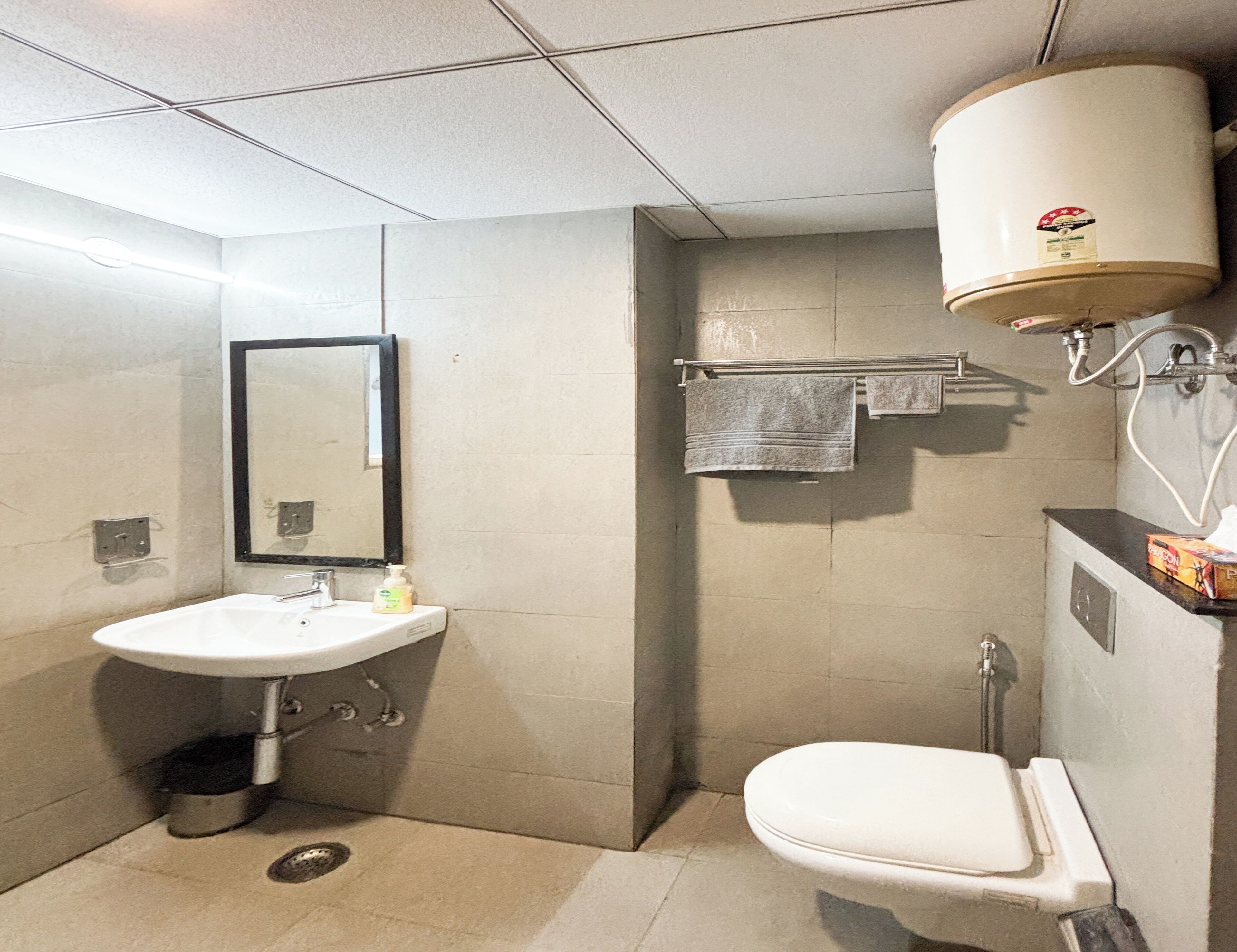 Studio, City View | Bathroom | Shower, free toiletries, towels, soap