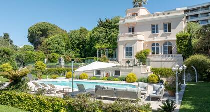 La Gloriette d'Azur, swimming pool and sauna with sea view