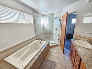Hair dryer, towels