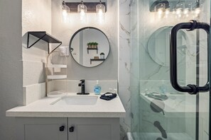 Hair dryer, towels