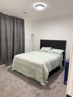 2 bedrooms, travel crib, WiFi, bed sheets