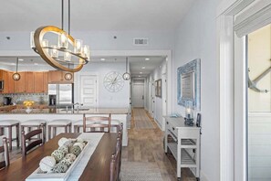 Dining - Top Floor Penthouse! 5 Bikes+Pool & (Deeded) Beach! Bunks! Perfect for Families! ~ Feelin' Salty at Redfish Village on 30A (Santa Rosa Beach)