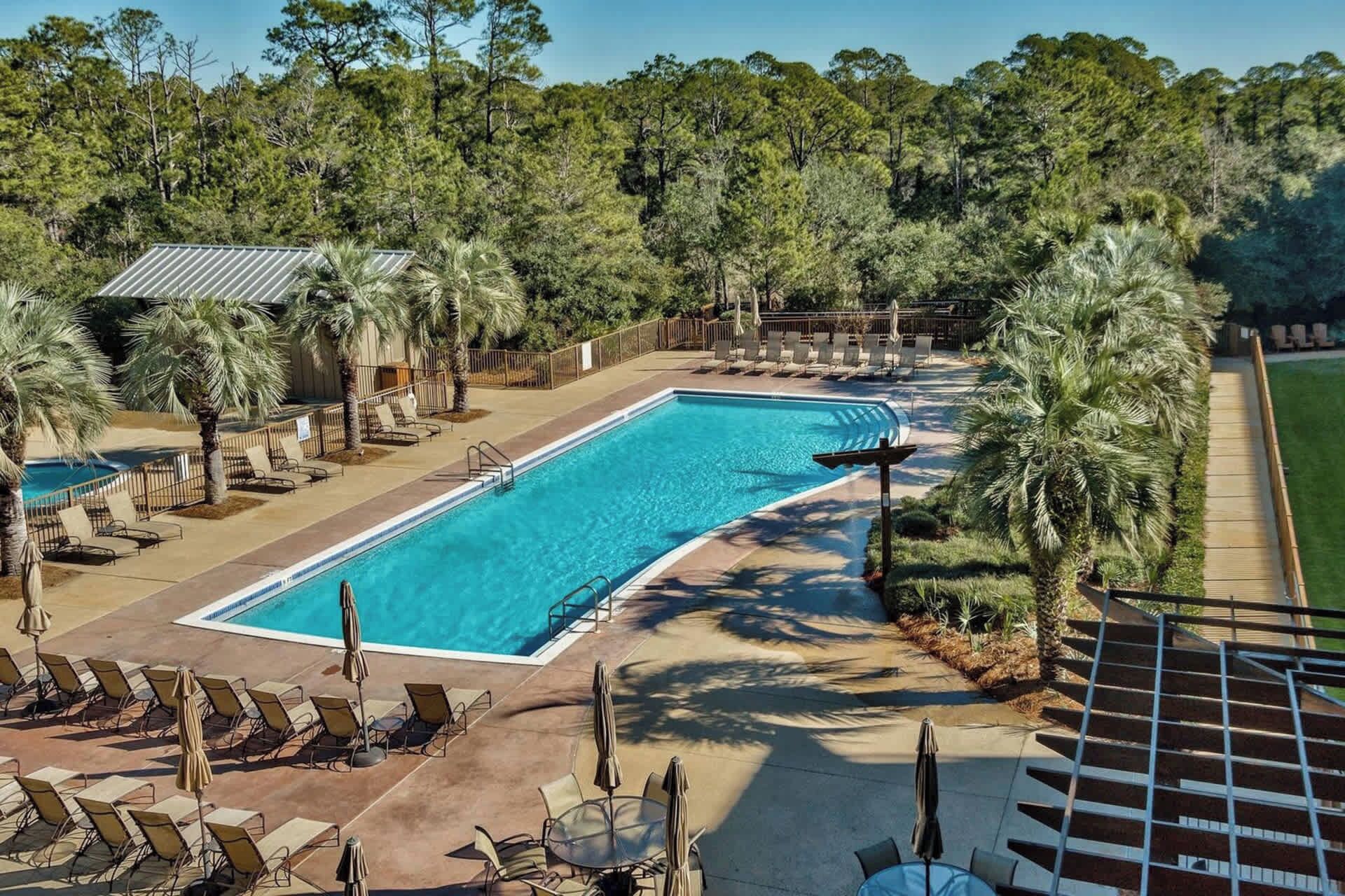 Et oppvarmet basseng