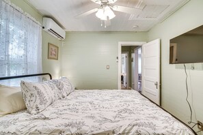 2 dormitorios, tabla de planchar con plancha, Internet y ropa de cama