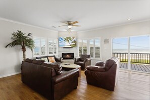 TV connectée, cheminée