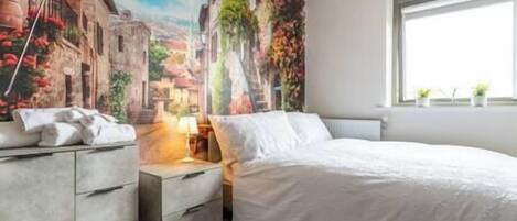 1 slaapkamer, reisbedje, wifi, beddengoed