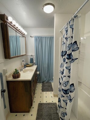 Towels, soap, toilet paper