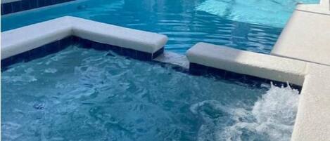 A heated pool