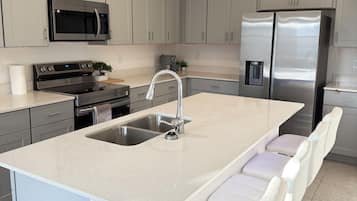 Microwave, stovetop, dishwasher