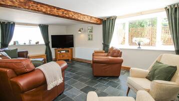 Fireplace, DVD player