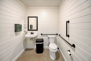 Bathroom - The Hilton - Group Platform Tent Glampsite (Troy)