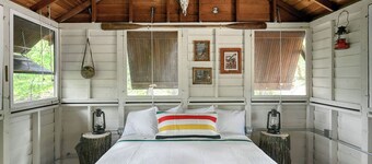 Briar Patch - Double Antique Scout Cabins