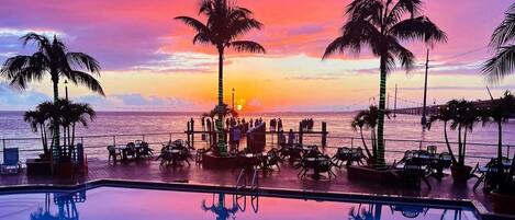 A heated pool